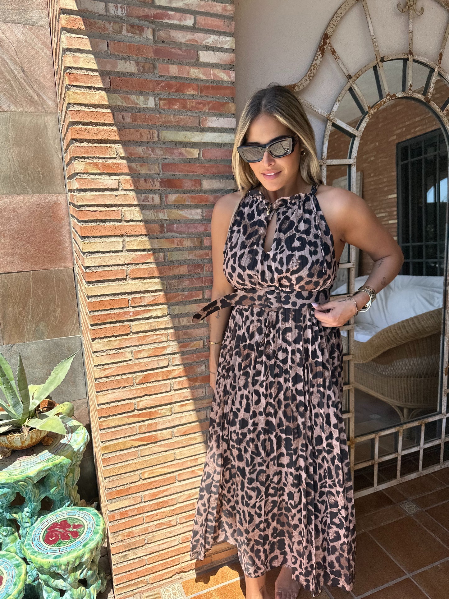 Vestido leopardo